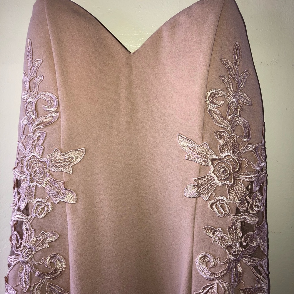 Blush maxi dress